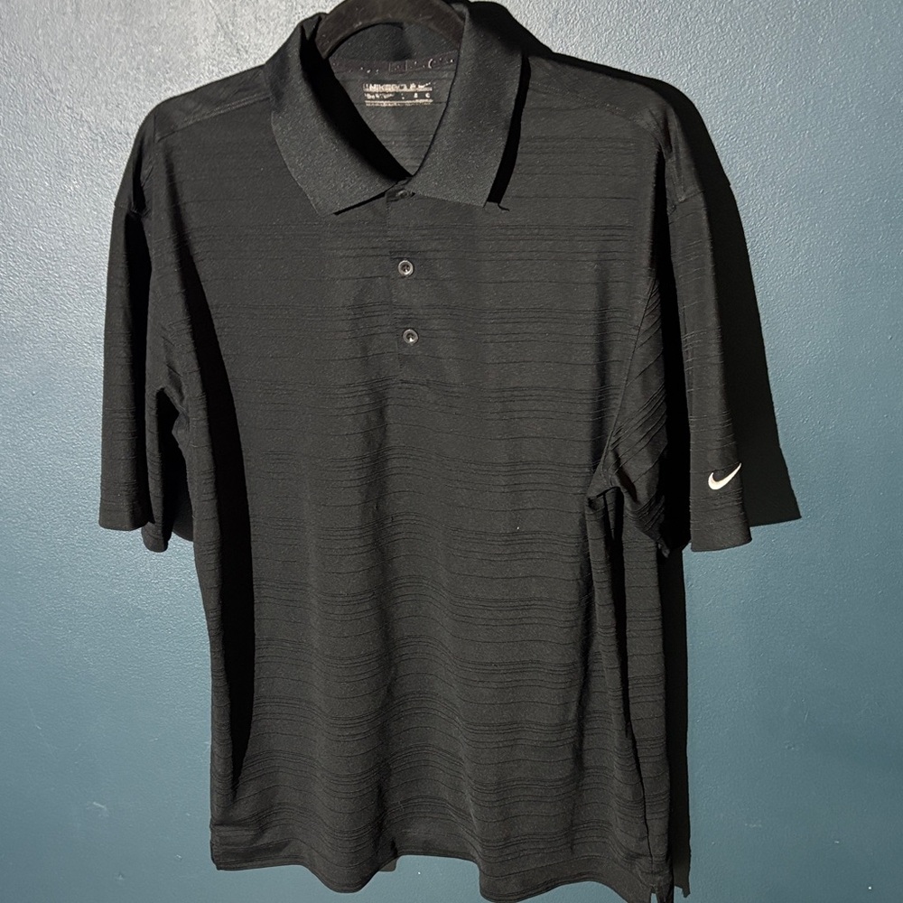 Nike Men's Black Polo Shirt
